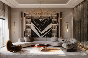 Reception Modern Design Villa New Cairo